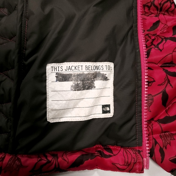 The North Face Girls Aconcagua Down Jacket Size Medium (10/12) Fusion Pink GUC! - Picture 12 of 12